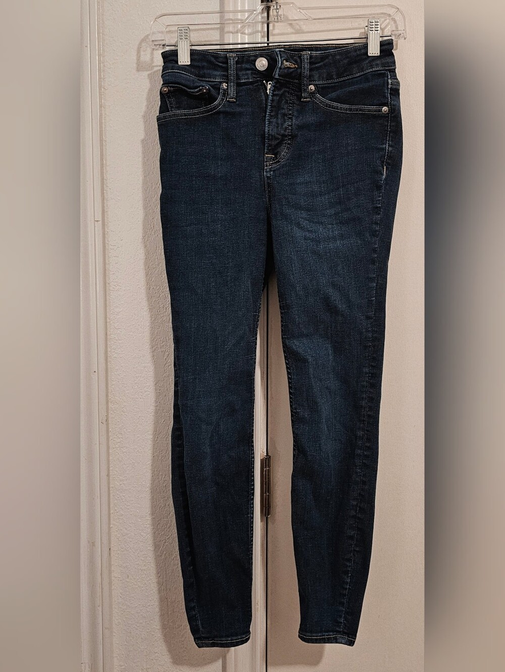 Women's Dark Blue Stretch Skinny Jeans